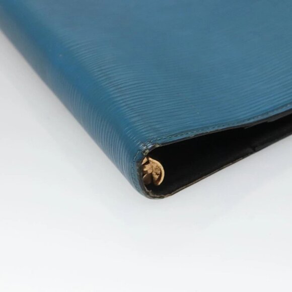 LOUIS VUITTON Epi Agenda GM Day Planner Cover Blue R20065 LV Auth - Picture 7 of 14